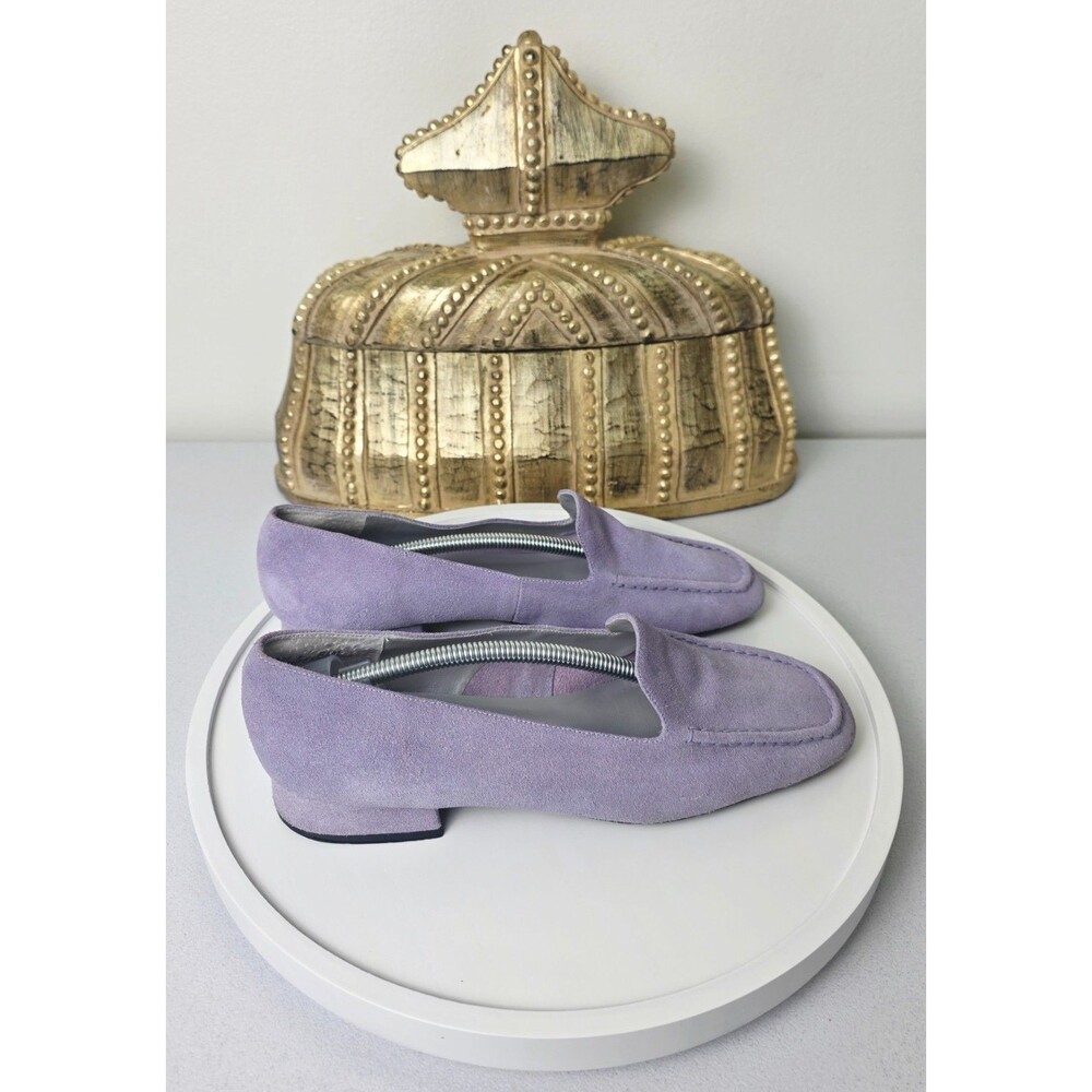BELLINI Womens Lavender Purple Suede Loafers Flats Sz 8.5 Lilac Slip On Shoes - Picture 5 of 15
